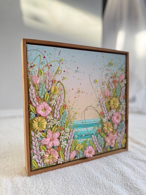 Between stillness 30x30cm framed