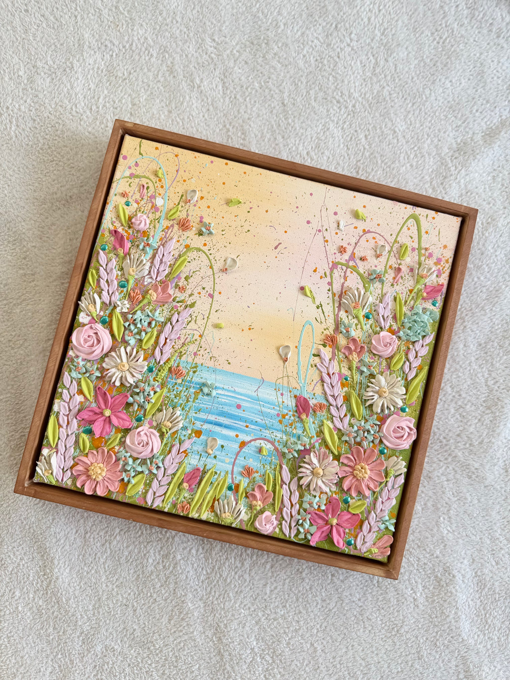 Whisper of colours 30x30cm framed