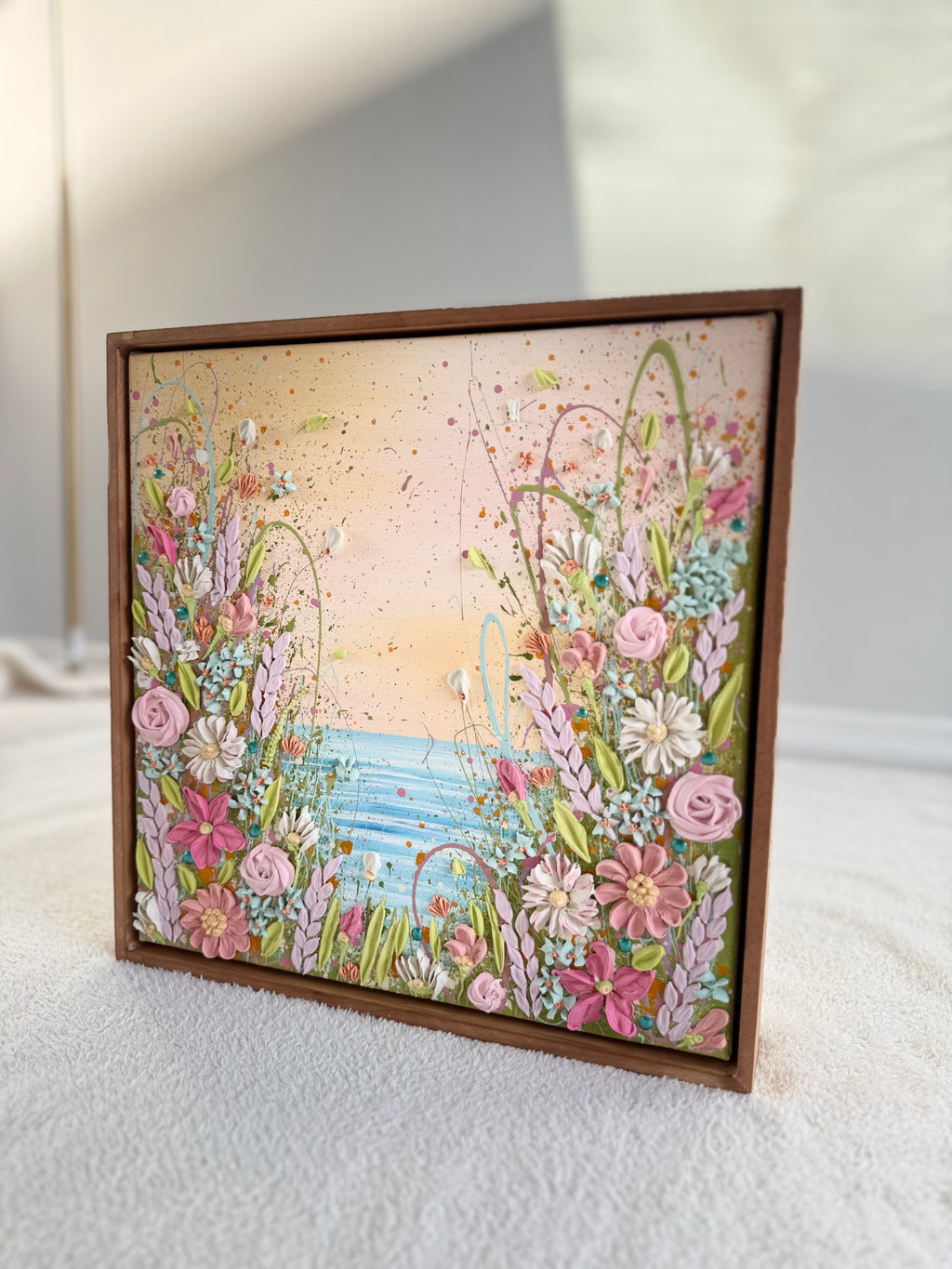 Whisper of colours 30x30cm framed