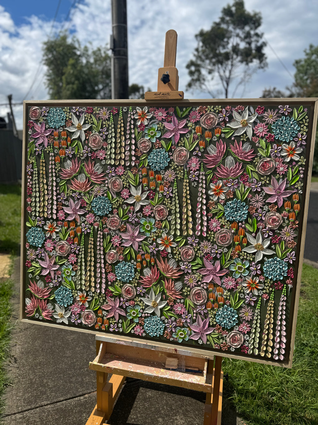 The forest holds us 128cm x 108cm floating frame