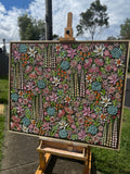 The forest holds us 128cm x 108cm floating frame