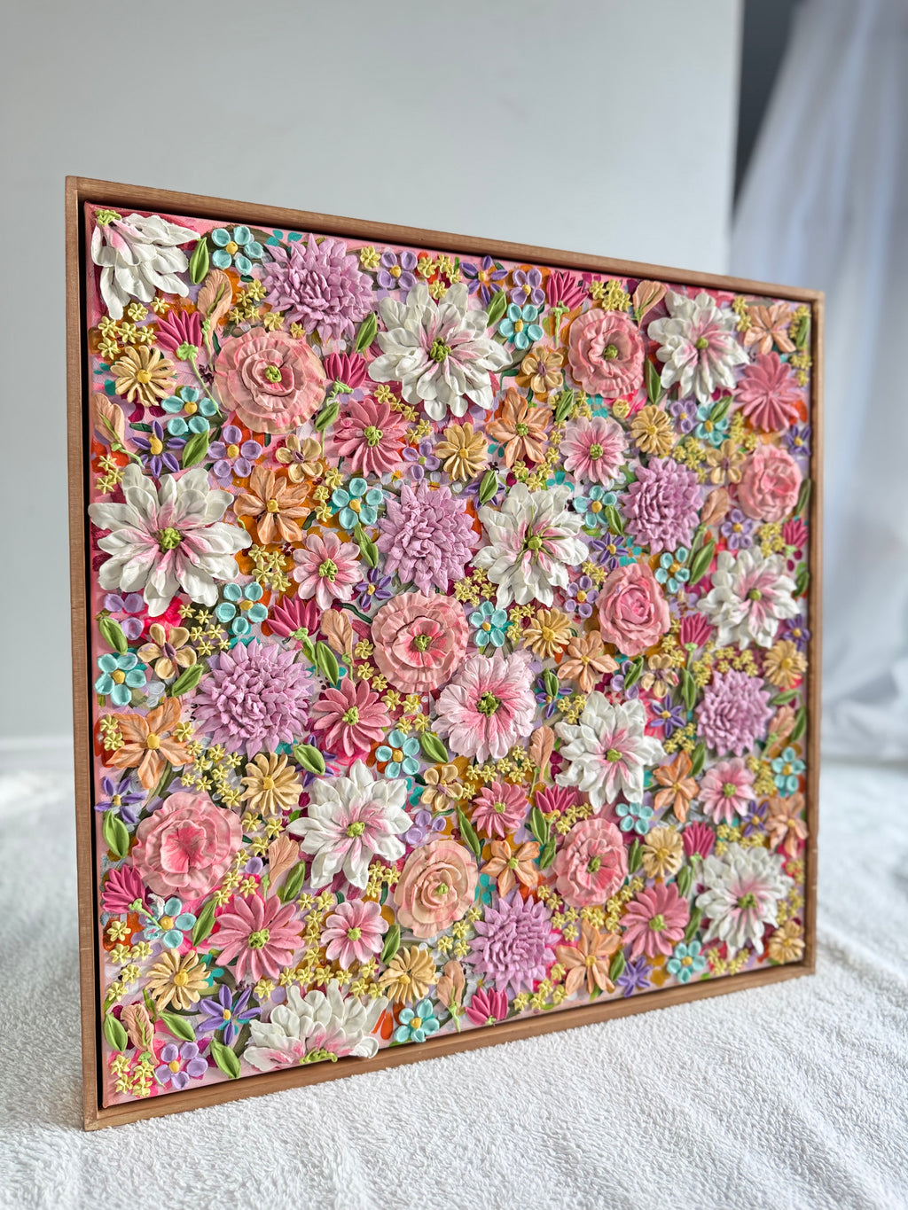 Dream in layers 50x50cm framed