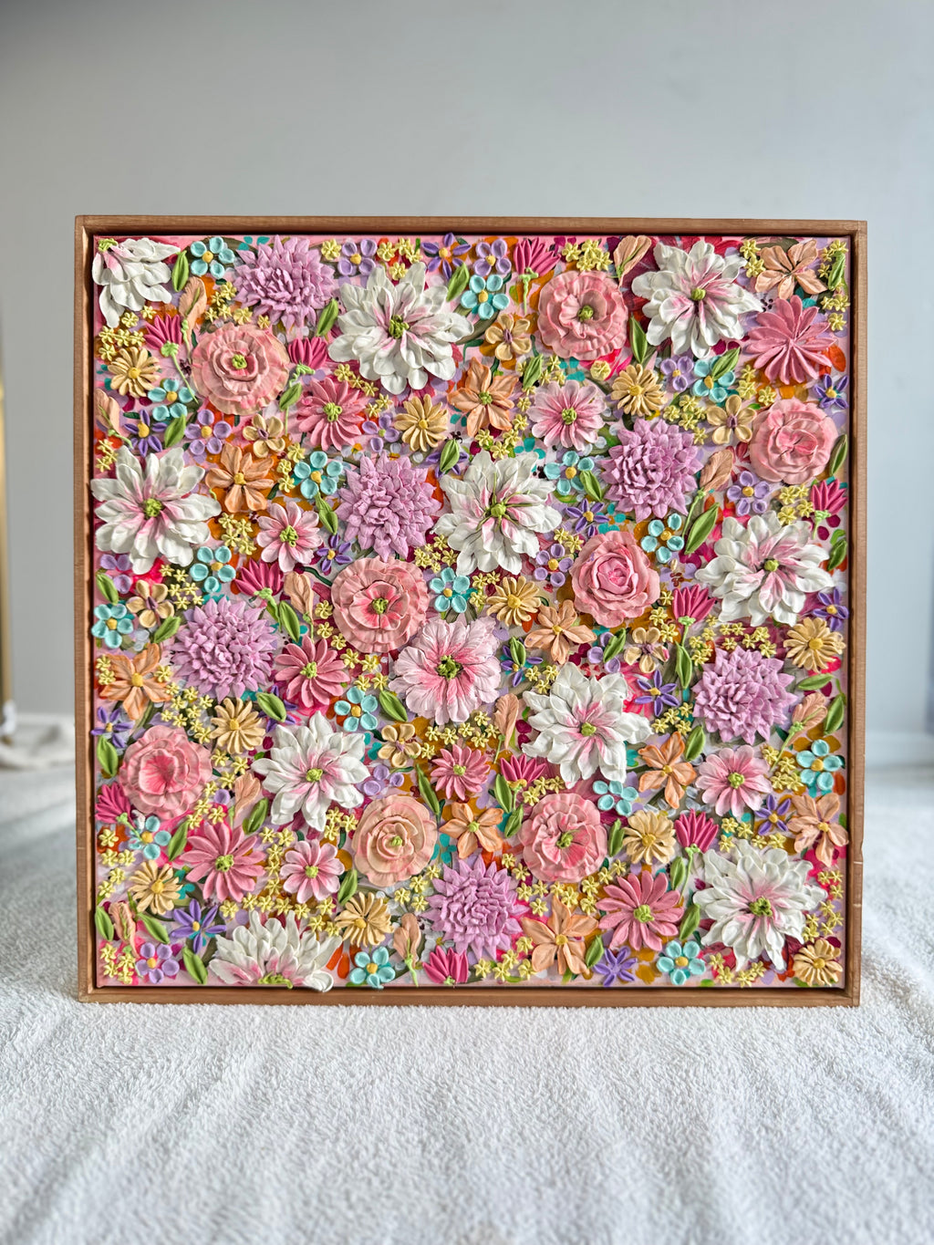 Dream in layers 50x50cm framed
