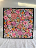 Stronger in bloom 50x50cm framed