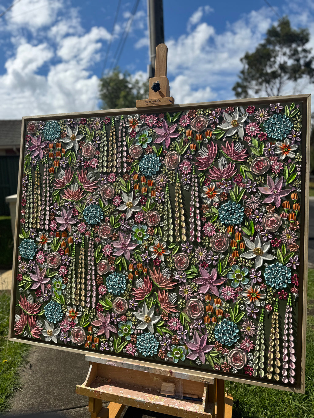 The forest holds us 128cm x 108cm floating frame
