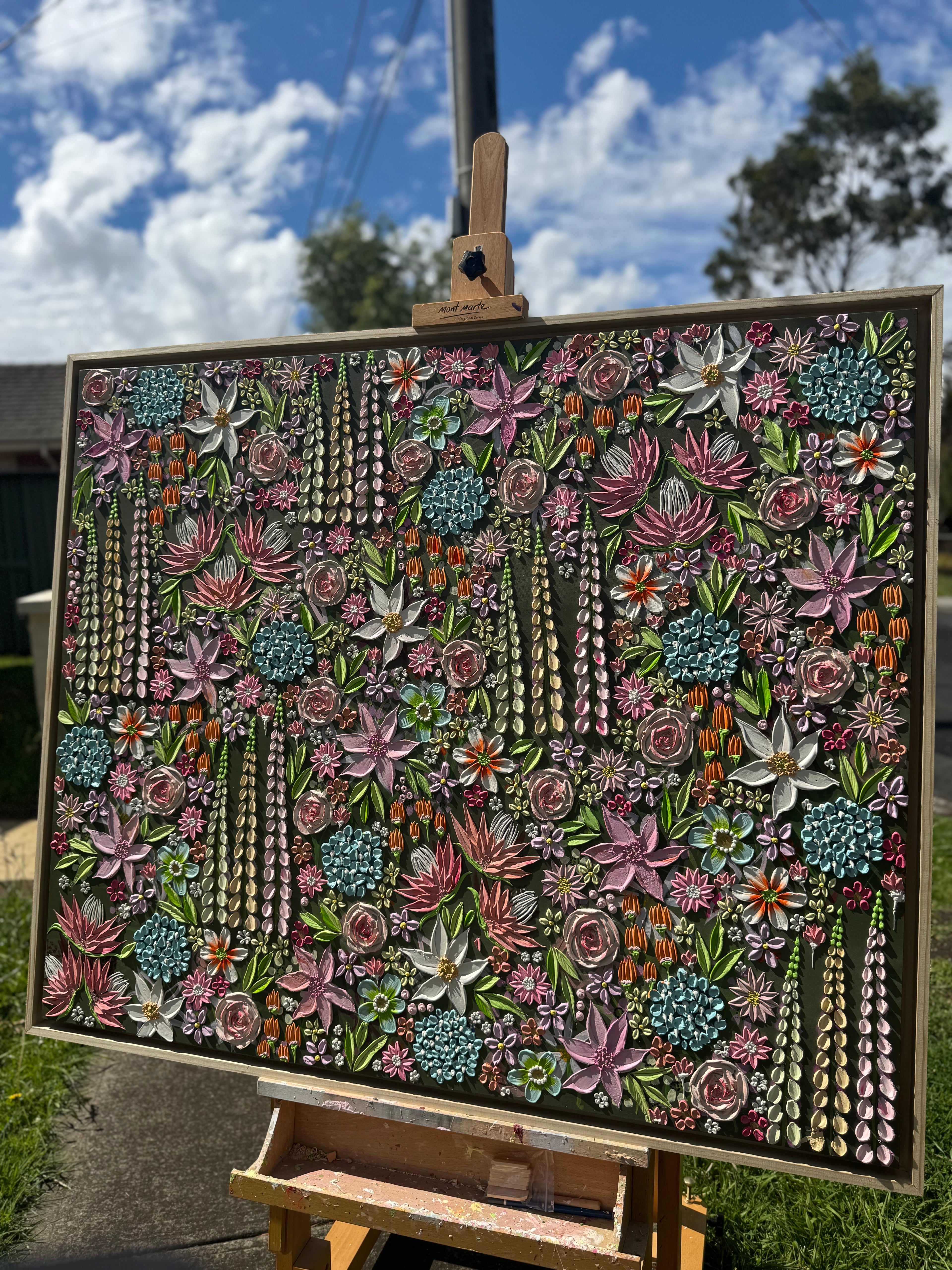 The forest holds us 128cm x 108cm floating frame