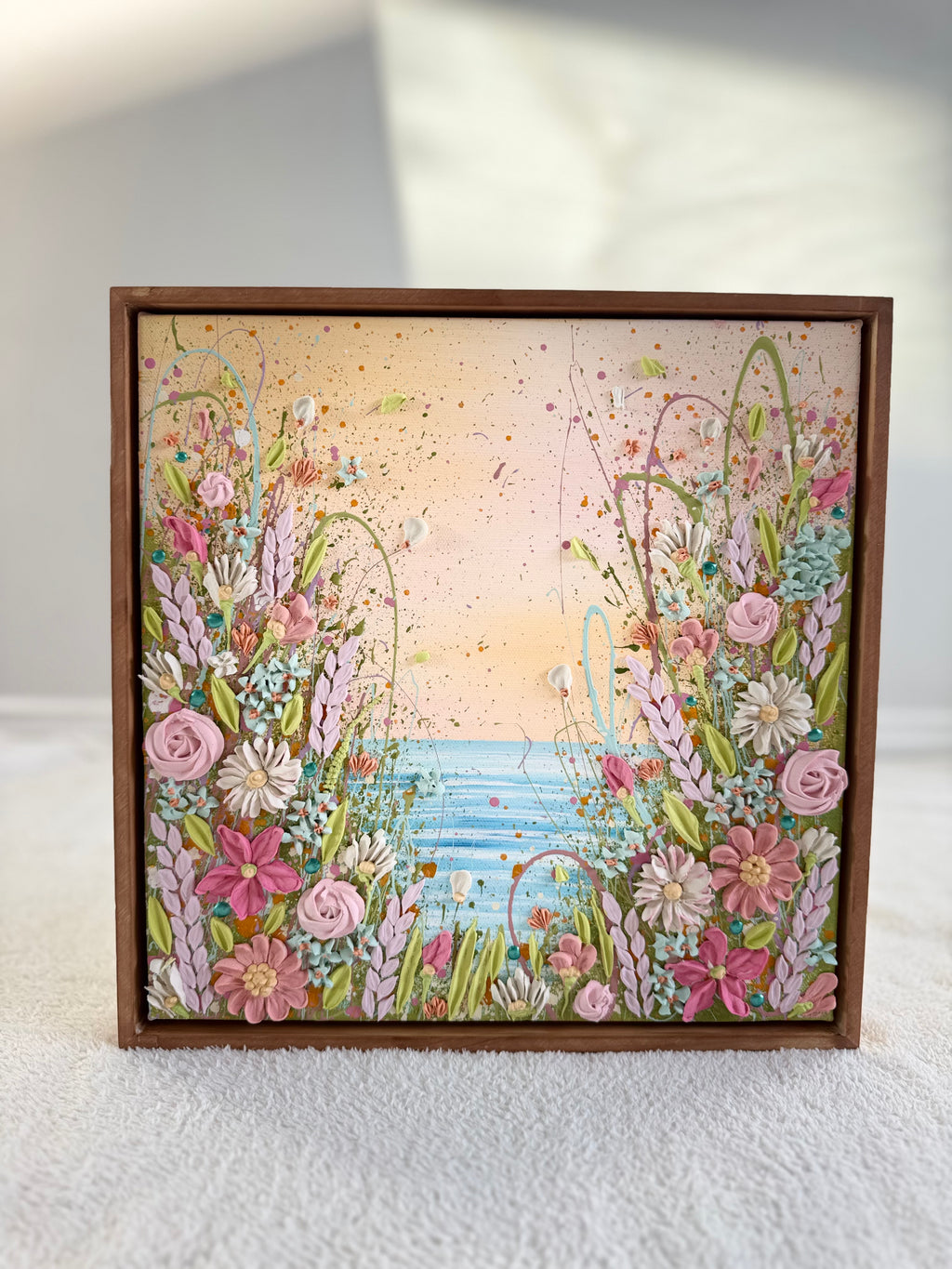 Whisper of colours 30x30cm framed